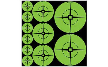 BIRCHWOOD CASEY Target Spots Assorted Size Green Targets (33938)
