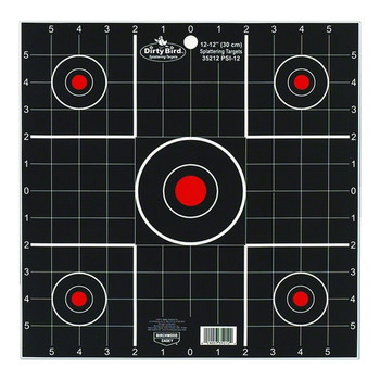 BIRCHWOOD CASEY Dirty Bird 12in Sight-In Targets, 12-Pack (35212)