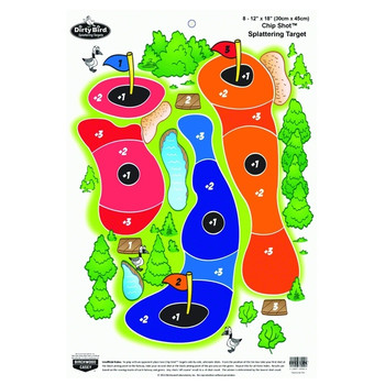 BIRCHWOOD CASEY Dirty Bird 12x18in Chip Shot Targets, 8-Pack (35566)