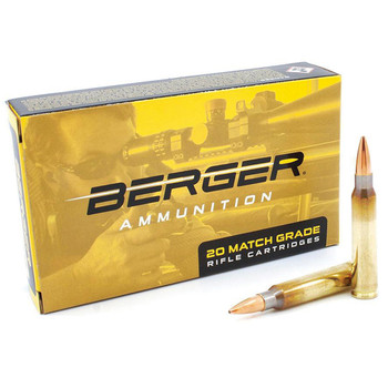 BERGER BULLETS Target 223 Rem 73 gr Boat-Tail 20rd Per Box Rifle Ammo (23020)