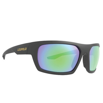 LEUPOLD Packout Matte Black Frame/Emerald Mirror Lens Sunglasses (179095)