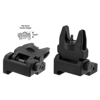 UTG ACCU-SYNC Spring-Loaded AR15 Flip-Up Front Sight (MNT-757)