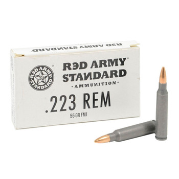 RED ARMY STANDARD 223 Remington 55Gr FMJ 20rd Box/1000rd Case Rifle Ammo (AM3269)