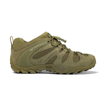 MERRELL Men's Cham 8 Stretch Dark Olive Tactical Boot (J099409)