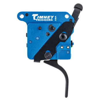 TIMNEY TRIGGERS 2-Stage Black/Blue RH Straight Trigger for Remington 700 (532-ST)