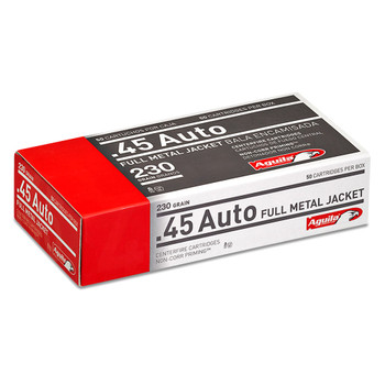 AGUILA 45 Auto 230Gr FMJ 50Rd Box Ammo (1E452110)