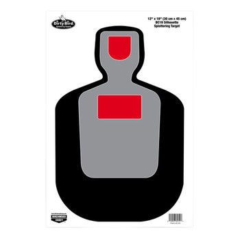 BIRCHWOOD CASEY Dirty Bird 12x18in BC19 Silhouette Targets, 100-Pack (35712)