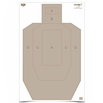 BIRCHWOOD CASEY Eze-Scorer 23x35in IPSC Practice Target, 5-Pack (37029)
