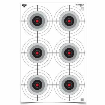 BIRCHWOOD CASEY Eze-Scorer 23x35in Multiple Bull's-Eye Target, 5-Pack (37037)