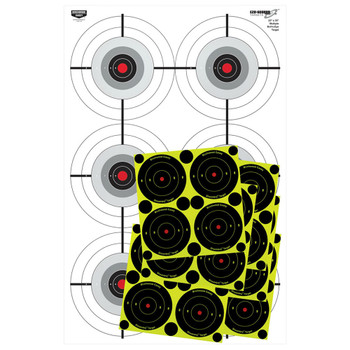 BIRCHWOOD CASEY Eze-Scorer 23x35in Multiple Bull's-Eye Targets with Shoot-N-C Overlays (37444)