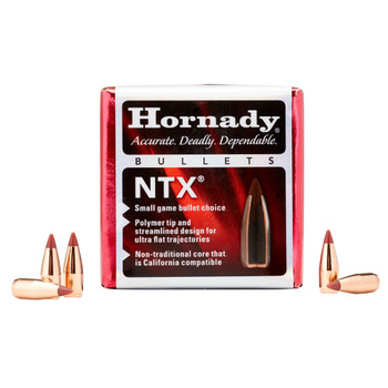 HORNADY NTX .17 Cal 15.5Gr Ballistic Tip Varmint 100rd Box Bullets (17016)