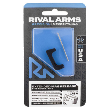RIVAL ARMS Black Extended Mag Release for Glock 43 (RA72G003A)