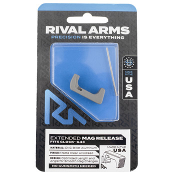 RIVAL ARMS Stainless Extended Mag Release for Glock 43 (RA72G003D)