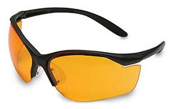 HOWARD LEIGHT Vapor II Uvex Black Frame With Orange Lens Glasses (R-01537)