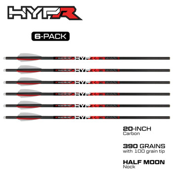 KILLER INSTINCT HYPR 20in 6-Pack Crossbow Bolts (1064-6)