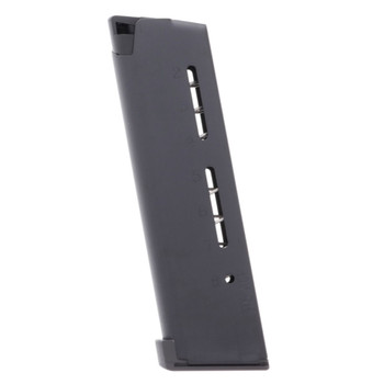 WILSON COMBAT 8rd Black Magazine with Lo-Profile Steel Base Pad for 1911 Elite Tactical Full-Size 45 ACP (500BC)