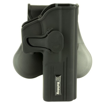 Bulldog Cases Rapid Release Polymer Holster, Fits Glock 17/22 Gen 1-4, Right Hand, Polymer, Black RR-G17