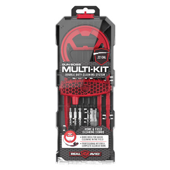 Real Avid Gun Boss, Multi-Kit, Home and Field Double Duty Professional Gun Cleaning, Fits .22 Cal Rifle AVGBMK22