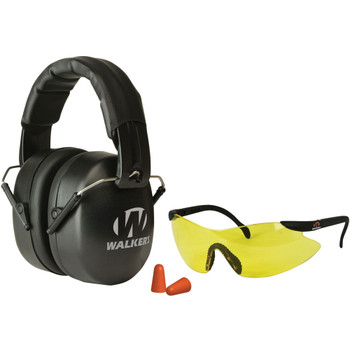 WALKER'S GAME EAR Ext Folding Range Muff/Glasses Plugs Combo (GWP-FM3GFP)
