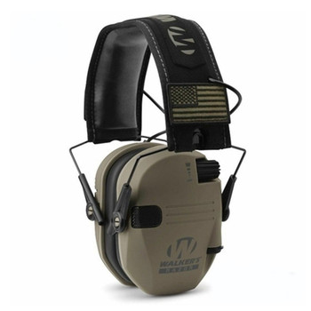 WALKER'S GAME EAR Razor Patriot Slim Flat Dark Earth Electronic Earmuffs (GWP-RSEMPAT-FDE)