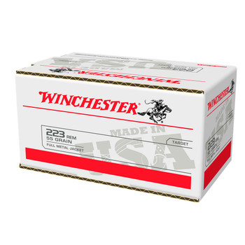 WINCHESTER AMMO USA 223 Rem 55Gr Full Metal Jacket 200rd Box Range Pack Rifle Ammo (W223200)