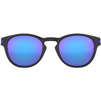 OAKLEY IHF Latch Matte Black And Blue/Violet Iridium Sunglasses (OO9265-3953)