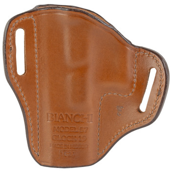 Bianchi Model #57 Remedy Open Top Leather Holster, Fits Glock 19/23/32, Tan, Right Hand 25020