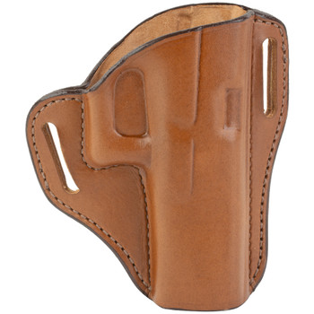 Bianchi Model #57 Remedy Open Top Leather Holster, Fits Glock 17/22/31, Tan, Right Hand 25028