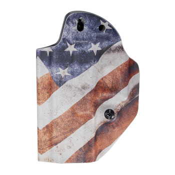 Mission First Tactical Inside Waistband Holster, Ambidextrous, American Flag, Fits Glock 19/23, Kydex, Includes 1.5" Belt Attachment HGL19AIWBA-AFM1