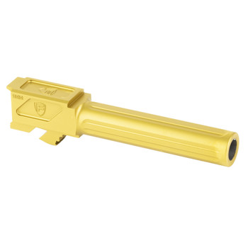 Fortis Manufacturing, Inc. Match Grade Barrel, For Glock, 9MM, 4", Fits Glock 19 Gen 1-5 and 19X, Gold TiN Finish FM-G19-TIN