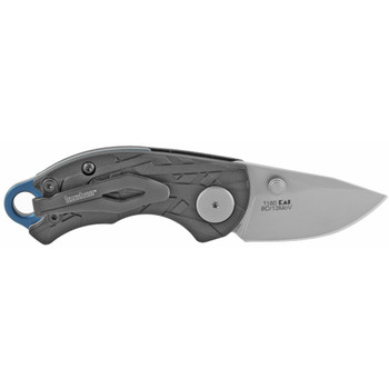 Kershaw Aftereffect, 1.7" Folding Knife, Drop Point, Plain Edge, 8CR13MOV Bead-Blasted, Black Glass-Filled Nylon Handle 1180