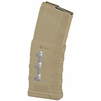Mission First Tactical MFT Window EXD Polymer Magazine, 223 Remington/556NATO, .300 AAC Magazine, 30 Rounds, Fits AR Rifles, Polymer, Flat Dark Earth EXDPM556-W-SDE
