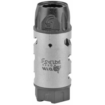 Odin Works Atlas 5, Muzzle Brake, 223REM/556NATO, 1/2-28 Threaded, Stainless Steel MB-ATLAS-5