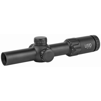 US Optics TS Series Rifle Scope, 1-8X24mm, 30mm Main Tube, Front Focal Plane, 0.2 MRAD Adjustments, Black, RBR (Rapid Ballistic Reticle) TS-8X RBR