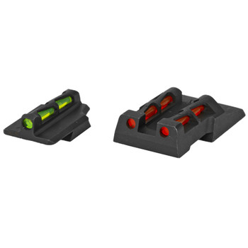 Hi-Viz Interchangeable Front and Rear Sight Set for Ruger Security 9. Front sight includes Green, Red and Black replaceable LitePipes RGS9LW21