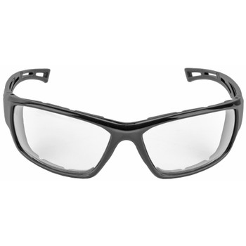 Walker's 8280 Glasses, Black Frame with Padding, Clear Lens, Microfiber Bag Included, 1 Pair GWP-SF-8280PAD-CL