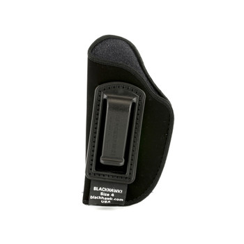 BLACKHAWK Inside the Pant Holster, Size 4, Fits Small Automatic Pistol, Left Hand, Black 73IP04BK-L