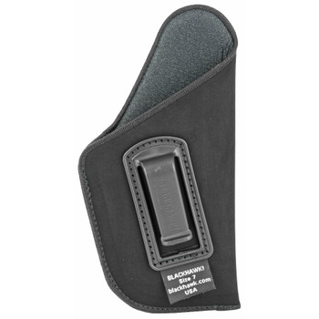 BLACKHAWK Inside-the-Pants Holster, Size 7, Fits Large Automatic Pistol with 3.25-3.75" Barrel, Right Hand, Black 73IP07BK