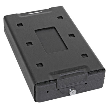 Bulldog Cases Car Safe, 8.2"x6"x2.2", Keyed Lock, Black BD1100