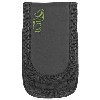 Sticky Holsters Super Mag Pouch, Fits Flashlights, Any Pistol Magazine, Built in Pocket for License, Black Finish SMP1