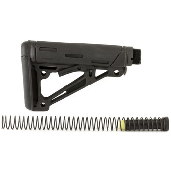 Hogue OverMolded Collapsible Stock Assembly, Fits AR-15/M16, Includes Mil-Spec Buffer Tube and Hardware, Black 15045