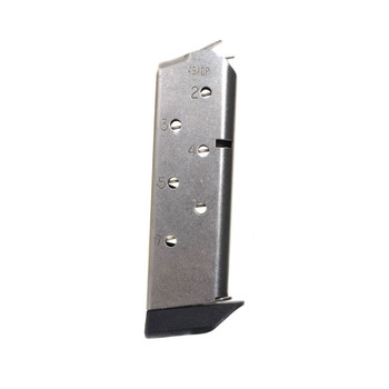 CHIP-MCCORMICK Match Grade 1911 45 ACP 7rd Stainless Magazine w/ Pad (14121)