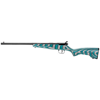 Savage Rascal Minimalist, Bolt Action Rifle, 22LR, Teal and Gray Laminate Stock, Single Shot, RH 13802