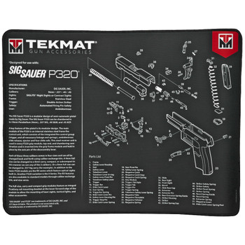 TekMat Sig P320 Ultra Premium Gun Cleaning Mat, 15"x20",Includes Small Microfiber TekTowel TEK-R20-SIGP320