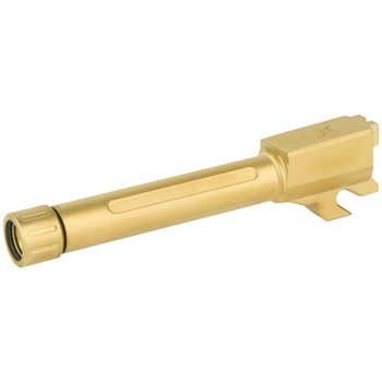 True Precision Barrel, 9MM, Gold Titanium Nitride, Threaded, Fits Sig P320 Compact TP-P32CB-XTG