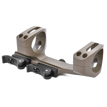 Warne Scope Mounts Quick Detach Cantilever Mount, 34mm, Fits AR Rifles, Extended Skeletonized, Dark Earth Finish QDXSKEL34DE