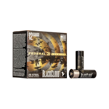 FEDERAL Black Cloud 12 Gauge 3in 1-1/4 oz 4 Shot 25 Bx/ 10 Cs Ammo (PWBX1424)