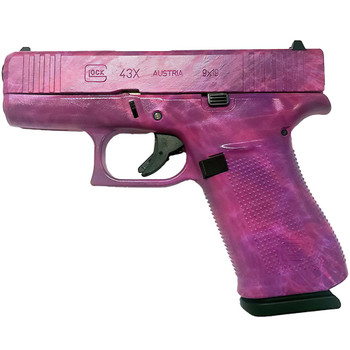 GLOCK 43x 9mm 3.41in 10rd Shattered Pink Pistol (PX4350204SPK)