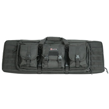 G OUTDOORS Black 600D Polyester 36in Double Rifle Case (GPSDRC36)