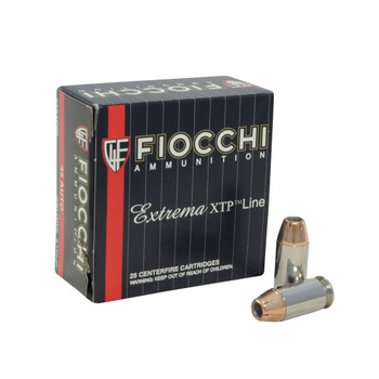 FIOCCHI 45 ACP 230 Grain XTPHP Ammo, 25 Round Box (45XTP25)